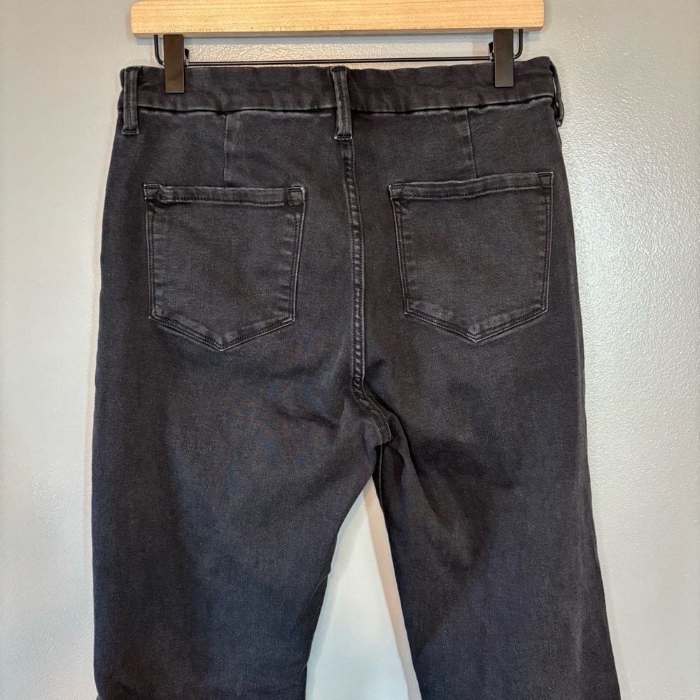 Kancan 11/29 High Rise Super Flare Bell Bottom Button Fly Jeans Black Denim - Picture 6 of 8